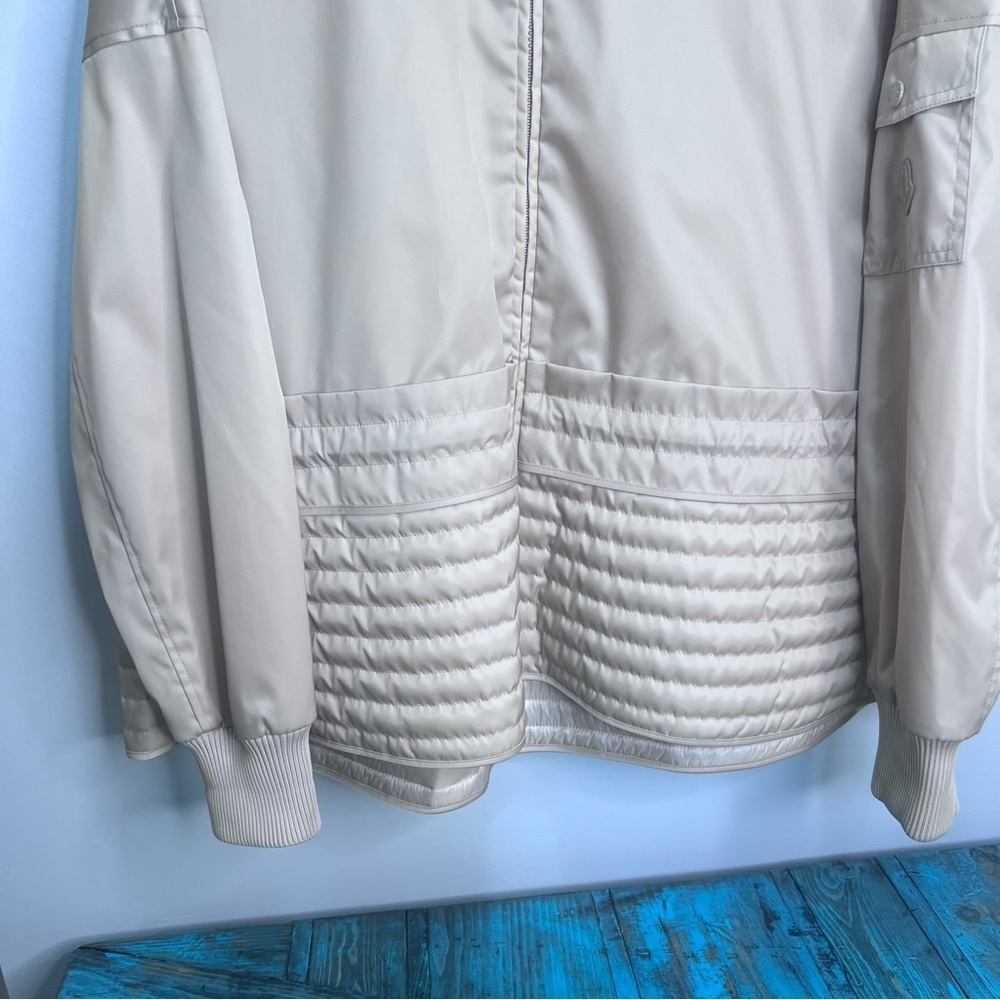 Moncler Peplum Baldah Bomber Jacket Size 5= XXL Lightweight Basic Minimalist - Picture 6 of 16